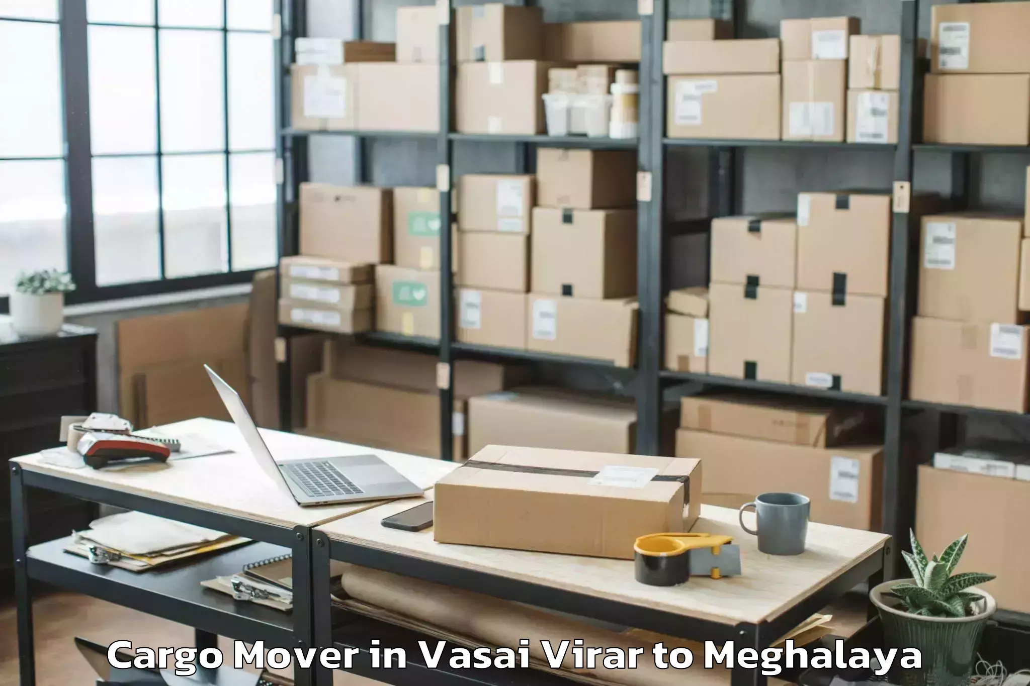 Top Vasai Virar to Mawshynrut Cargo Mover Available